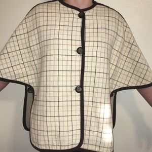Reversible Vintage 1950’s  Cape Shrug Academia